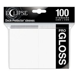 Ultra-Pro Sleeves - Standard Size: Eclipse PRO Gloss White (100 Sleeves)