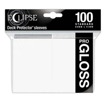 Ultra-Pro Sleeves - Standard Size: Eclipse PRO Gloss White (100 Sleeves)