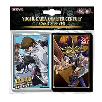 Yu-Gi-Oh Sleeves - Japanese Size:  Yugi & Kaiba Quarter Century (100 Sleeves)