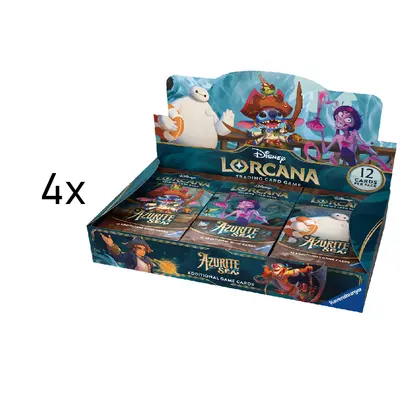 Lorcana TCG - Azurite Sea Booster Box Case (4 boxes)