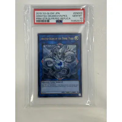 Yu-Gi-Oh! TCG - Amatsu-Okami of the Divine Peaks Worlds 2019 Replica PSA Graded 10