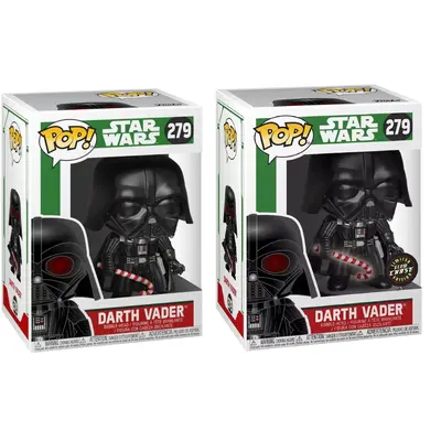 Funko POP! Bundle of 2: Star Wars - Holiday Darth Vader #279 & Chase